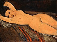 Amedeo Modigliani: Un nudo reclinabili, 1916