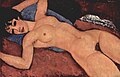 Amadeo Modigliani. Reclining nude.