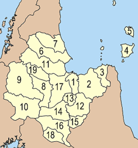 Map of Surat Thani