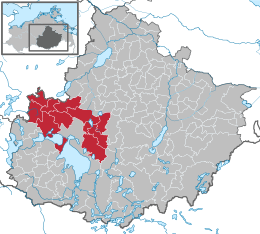 Amt Seenlandschaft Waren - Carte