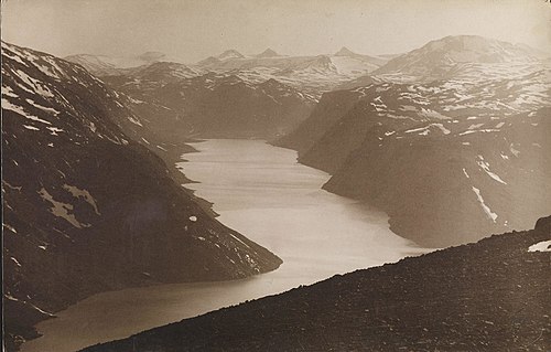 Anders Beer Wilse, "Fjord og fjell", c. 1900