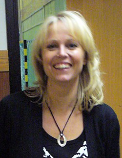 Annika Andersson hemma i Falkenberg, Halland (2006).
