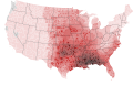 Annual tornado watch warnings by county.