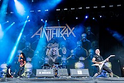 Skupina Anthrax na festivale Wacken Open Air v roku 2019