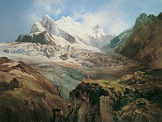 Anton Hansch, Der Stubaiferner in Tirol, c. 1875