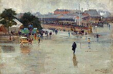 Streeton, Railway Station, Redfern, 1893 Arthur Streeton Redfern railway station.jpg