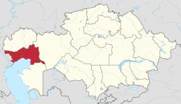 Regione di Atyrau – Localizzazione