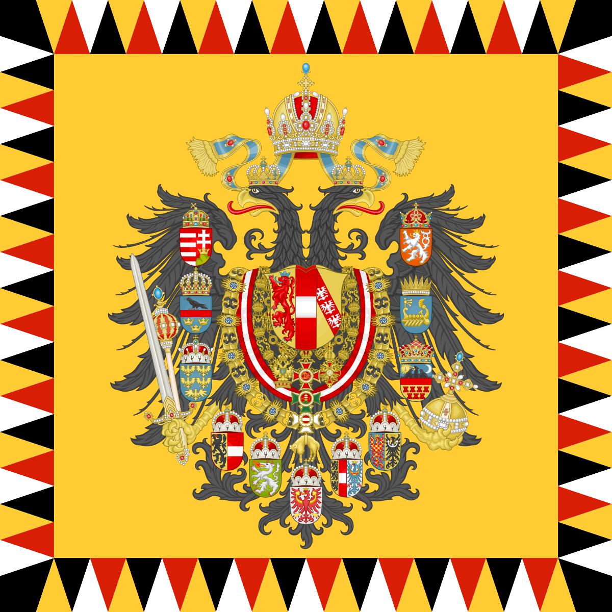 austria hungary flag during world war 1