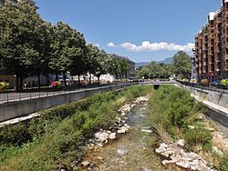 Axe de la Leysse à Chambéry (juillet 2016) .JPG