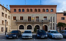 Facciata del municipio di Calamocha.