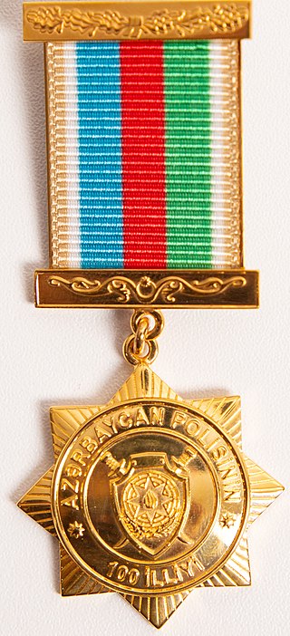 <span class="mw-page-title-main">Medal "100th anniversary of the Azerbaijani police"</span> Award of the Azerbaijani Armed Forces