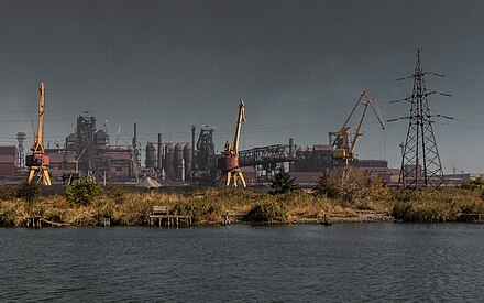 The Azovstal steel plant in 2014
