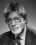 Amitabh Bachchan has been a popular Bollywood actor for over 45 years. BACHCHAN Amitabh 03-24x30-2009b.jpg