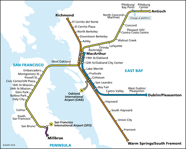 San Fran Bart Map File:bart Sunday Web Map Effective February 2019.Png - Wikimedia Commons