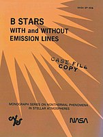 Anne Underhill en Vera Doazan: B stars with and without emission lines, NASA SP-456, 1982