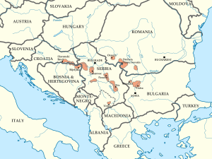 Néphropathie endémique des Balkans map.svg