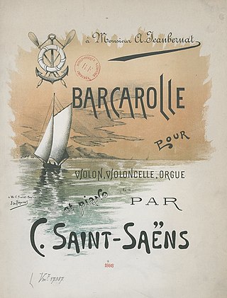 <span class="mw-page-title-main">Barcarolle (Saint-Saëns)</span>