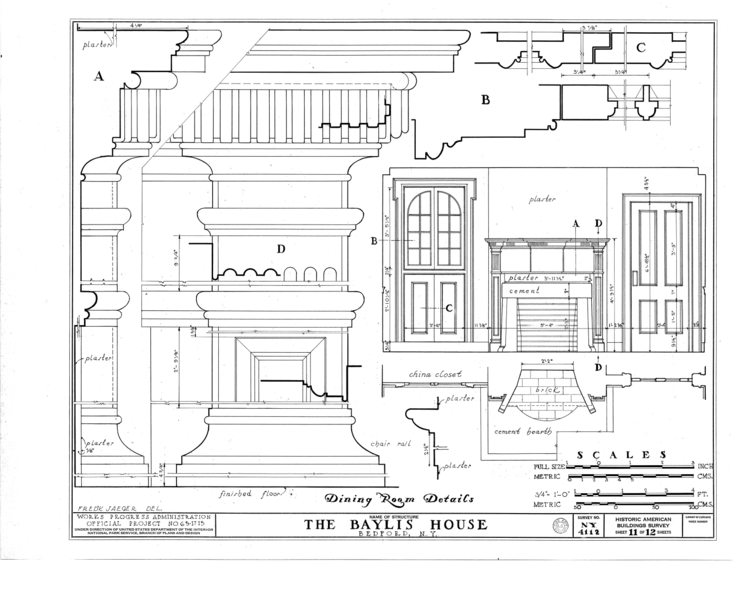 File:Baylis House, Bedford Green, Bedford, Westchester County, NY HABS NY,60-BED,3- (sheet 11 of 12).png