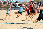 Deutsch: Deutsche Beachhandball-Meisterschaften 2022; Tag 3: 7. August 2022 – Frauen,Finale, Beach Bazis Schleissheim – Minga Turtles Ismaning 2:1 (20:26, 24:20, 8:6) English: German Beach handball Championships; Day 3: 7 August 2022 – Women Final – Beach Bazis Schleissheim Vs Minga Turtles Ismaning 2:1 (20:26, 24:20, 8:6)