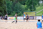 Deutsch: Beachhandball Europameisterschaften 2019 (Beach handball Euro); Tag 3: 4. Juli 2019 – Männer, Platzierungsrunde Gruppe III, Italien-Montenegro 2:0 (22:15, 18:7) English: Beach handball Euro; Day 3: 4 July 2019 – Men Consolation Round Group III – Italy-Montenegro 2:0 (22:15, 18:7)