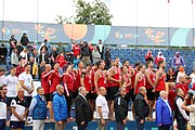 Deutsch: Beachhandball Europameisterschaften 2019 (Beach handball Euro); Tag 6: 7. Juli 2019 – Siegerehrungen English: Beach handball Euro; Day 6: 7 July 2019 – Medal ceremony