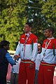 Deutsch: Beachhandball bei den Olympischen Jugendspielen 2018 in Buenos Aires; Tag 7, 13. Oktober 2018; Medaillenzeremonie Jungs - Gold: Spanien, Silber: Portugal, Bronze: Argentinien English: Beach handball at the 2018 Summer Youth Olympics in Buenos Aires at 13 October 2018 – Medal Ceremony Boys - Gold: Spain, Silver: Portugal, Bronze: Argentina Español: Handball de playa en los Juegos Olimpicos de la Juventud Buenos Aires 2018 en 13 de octubre de 2018 – Medalla Ceremonia para niños - Oro: España, Plata: Portugal, Bronce: Argentina