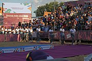 Deutsch: Beachhandball bei den Olympischen Jugendspielen 2018 in Buenos Aires; Tag 7, 13. Oktober 2018; Medaillenzeremonie Mädchen - Gold: Argentinien, Silber: Kroatien, Bronze: Ungarn English: Beach handball at the 2018 Summer Youth Olympics in Buenos Aires at 13 October 2018 – Medal Ceremony Girls - Gold: Argentina, Silver: Croatia, Bronze: Hungary Español: Handball de playa en los Juegos Olimpicos de la Juventud Buenos Aires 2018 en 13 de octubre de 2018 – Medalla Ceremonia para niñas - Oro: Argentina, Plata: Croacia, Bronce: Hungría