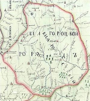 Белгородский разряд на карте