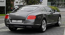 Bentley Continental GT (II) – Heckansicht (3), 30. August 2011, Düsseldorf.jpg