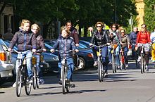 Cyclists in Prenzlauer Berg, Berlin Berlin Cycle Tour.jpg