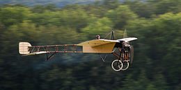 Motion blur of a background while following the subject Bleriot XI Thulin A Mikael Carlson OTT 2013 08b.jpg