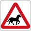 Brunei road sign - Horses Crossing.svg