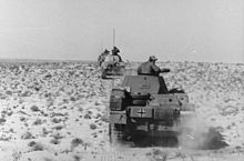 Panzer II tanks cross the desert Bundesarchiv Bild 101I-783-0149-24, Nordafrika, Panzer II in Fahrt.jpg