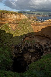 Buraco de São Pedro, Fenais da Luz, São Miguel Island, Azores, Portugal