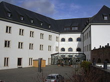 Castle's inner ward, nowadays a youth hostel