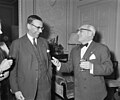 Lucien Cooremans rechts, op 1 maart 1961 overleden op 22 februari 1985