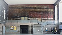 Mozaika znajdująca się w holu dworca (2020)