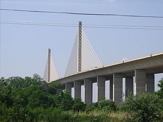 Senator William V. Roth Jr. Bridge Bridge in St. Georges, Delaware