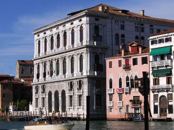 Ca' Corner, one of eight palaces along Venice's Grand Canal commissioned by the Cornaro family.