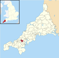 Carharrack, Gwennap and St Day electoral division map 2013.svg
