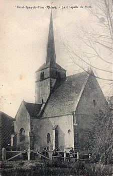 Postikortti Chapelle de Vers - näkymä luoteeseen.jpg