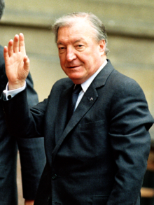 colour photograph of a 64-year-old Haughey
