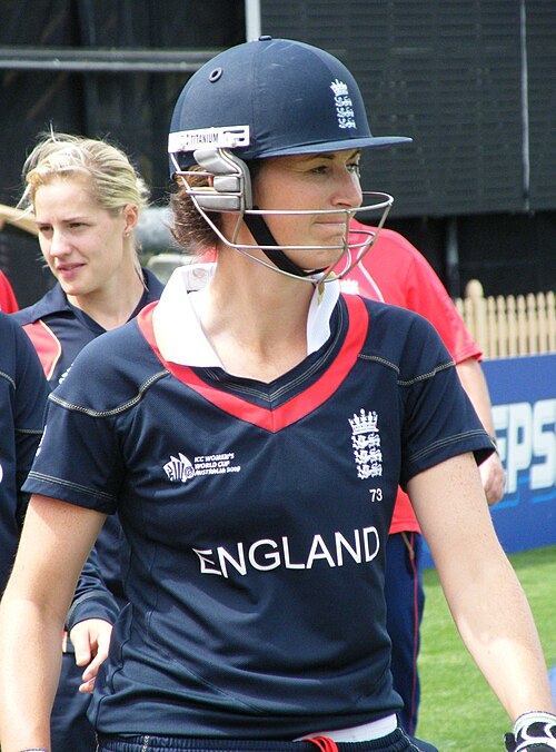 Edwards during the 2009 Women's Cricket World Cup.