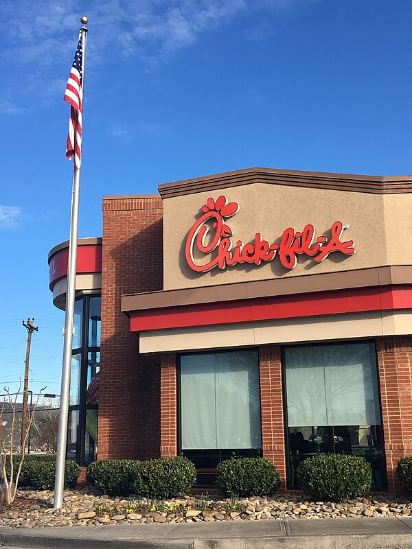 A Chick-fil-A restaurant in Morristown, Tennessee