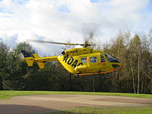 Intensivtransporthubschrauber des ADAC vom Typ MBB/Kawasaki BK 117 („Christoph Westfalen“)