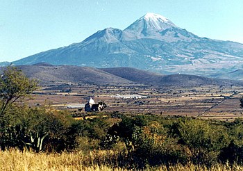 The pico de orizaba volcano