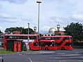 7 June 2014 16:40 route 38 (right) with a DW class bus also on route 38 and a DMV class on the 308