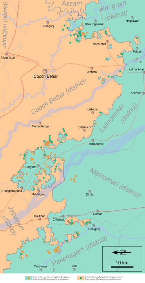 インド バングラデシュ国境の飛地群 Wikiwand