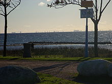 By the sea side. Danish Capital Copenhagen seen from Landskrona