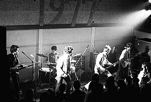 The Cortinas - Aklam Hall London July 1977 Cortinas Aklam Hall London July 1977.jpg